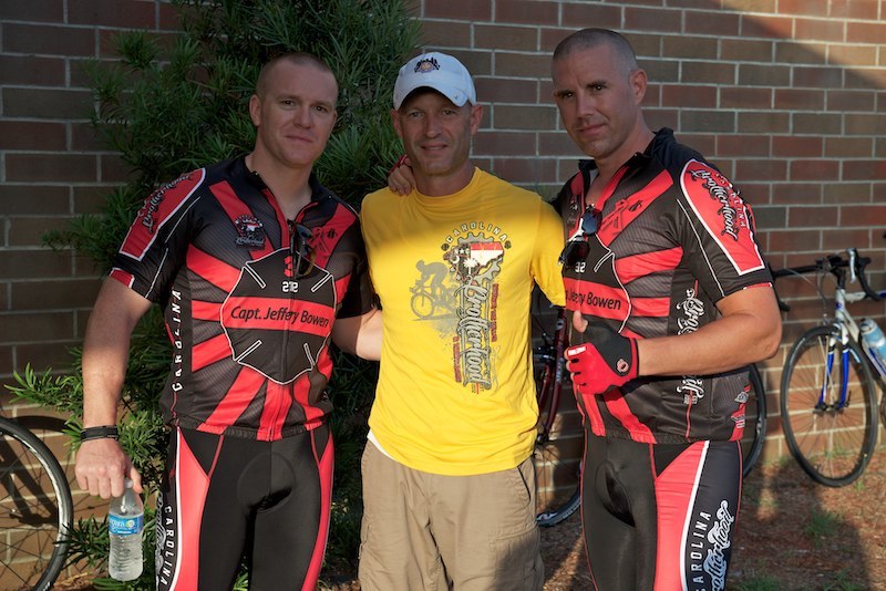 Three men before the 2012 ride.